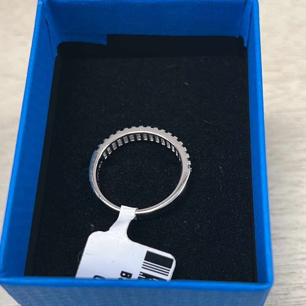 NIB - JTV White Cubic Zirconia Platinum Over Sterling Silver Ring 1.41ctw - Picture 6 of 9